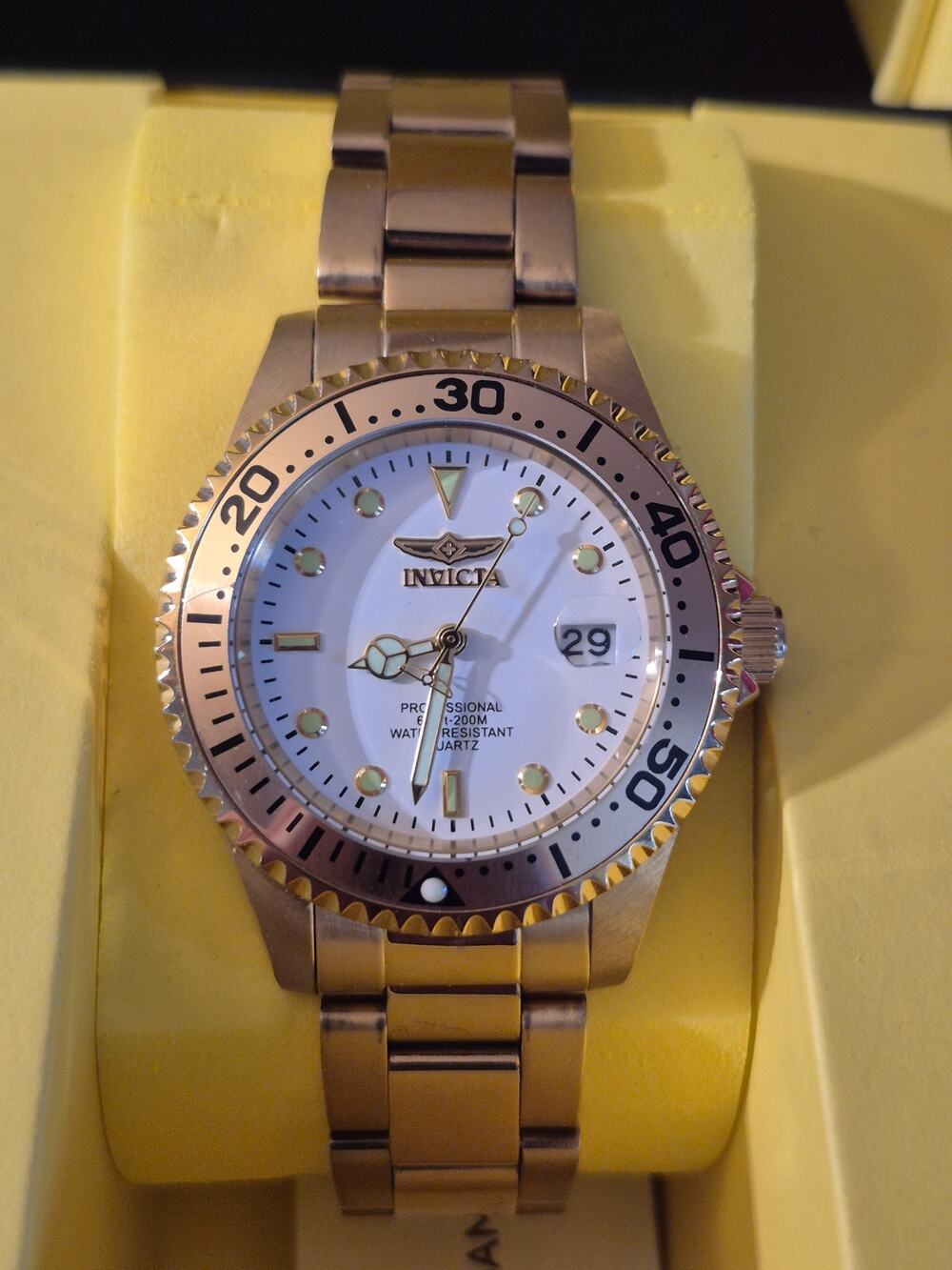 Invicta Gold Pro Diver